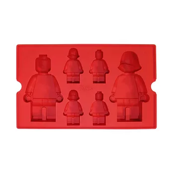 【韓國Oxford】積木立體大小造型附蓋製冰盒 ‧ 紅
