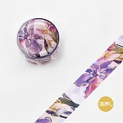 【BGM】和紙膠帶 水彩之華金箔Special系列 ‧ 菖蒲花