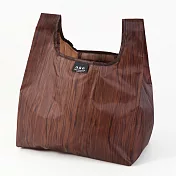 ENVIROSAX 寬版折疊便當袋─棕色木紋