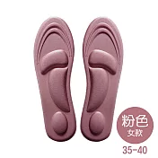 【Cap】4D立體透氣舒壓鞋墊女款 粉色