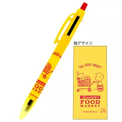 sun─star 日本製 Snoopy 美味超市系列 多功能兩色筆+自動鉛筆 0.5mm 史努比 手推車