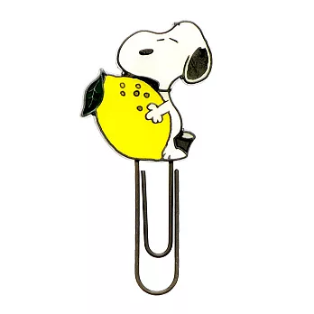 sun-star Snoopy 美味超市系列 金屬造型書籤夾 史努比 檸檬