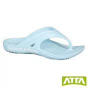 ATTA 足弓均壓寬帶夾腳拖鞋 US6 水藍
