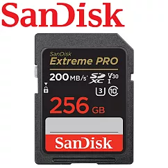 【代理商公司貨】SanDisk 256GB 200MB/s Extreme Pro U3 SDXC UHS─I V30 記憶卡