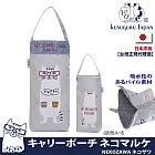 【Kusuguru Japan】日本眼鏡貓NEKOZAWA貓澤系列杯套傘套超吸水內層萬用收納掛包 -灰色