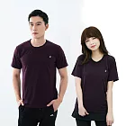 【遊遍天下】MIT台灣製中性款仿綿吸排抗UV機能圓領衫(GS2007) S 暗紫