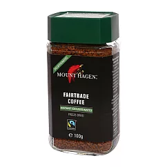 【Mount Hagen】德國進口 公平貿易低咖啡因即溶咖啡粉(100g/罐)