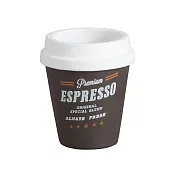 【Habiter】Espresso隨行杯造型水泥盆栽9cm ‧ 棕