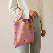 【韓國Dailylike】輕便摺疊收納環保購物袋(S) ‧ 檸檬