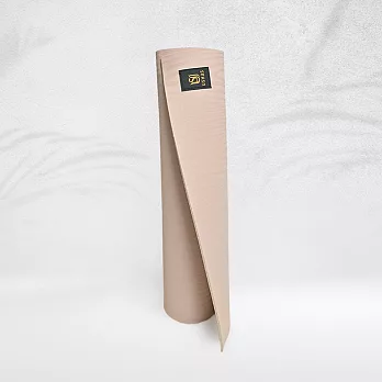 USHaS 瑜癒丨天然橡膠瑜珈墊4mm丨杏粉丨台灣製 止滑 木紋  杏粉