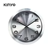 【KINYO】現代風金屬掛鐘 12吋 CL-161