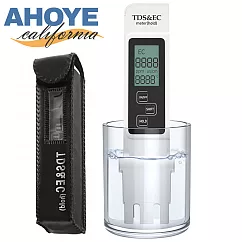 【Ahoye】3in1高精度TDS水質檢測筆 (TDS+電導率+溫度) 溫度計