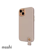 Moshi Altra 皮革保護殼 for iPhone 14 香檳粉