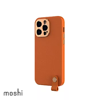 Moshi Altra 皮革保護殼 for iPhone 14 Pro Max 電力橘
