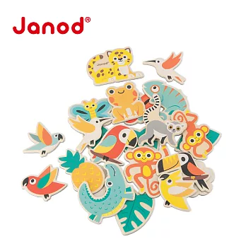【法國Janod】雨林大冒險-動物遊戲磁貼
