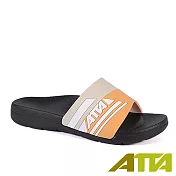 ATTA流線均壓室外拖鞋 JP24 米橘