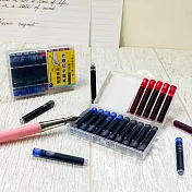 【HobbyEasy】鋼筆專用卡式墨水──15支裝（藍、黑、紅各5支）