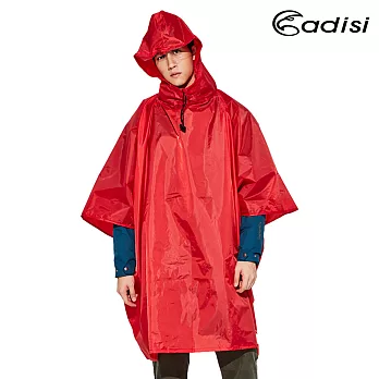 ADISI 加長型連身套頭式雨衣 AS19005【150x130cm】 紅色