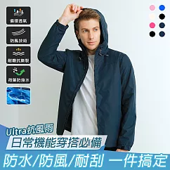 【KISSDIAMOND】Ultra抗溫差抗風雨輕量極鋒衣(KDFJ─286) 4XL 男/深藍
