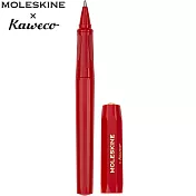 MOLESKINE x KAWECO聯名原子筆1.0mm- 紅(藍墨)