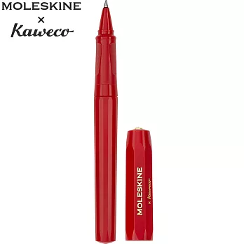 MOLESKINE x KAWECO聯名中性鋼珠筆0.7mm- 紅(黑墨)