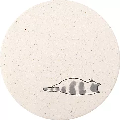 【&NE】Neko貓咪 珪藻土吸水杯墊 ‧ 打瞌睡