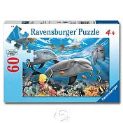 【德國Ravensburger拼圖】微笑海豚-60片