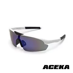 【ACEKA】夜空藍運動太陽眼鏡 (TRENDY 休閒運動系列) 白