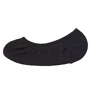 【MUJI 無印良品】女棉混足尖寬鬆舒適不易鬆脫隱形襪 23-25cm 黑色