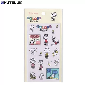 KUTSUWA COLORS of Peanuts SNOOPY 貼紙  C