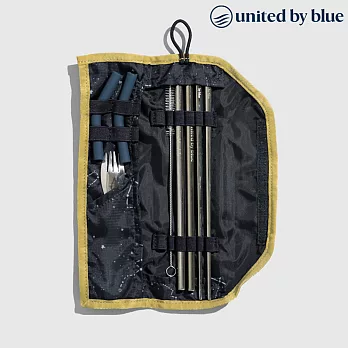 United by Blue 防潑水餐具收納包組 Utensil Kit 814-038 / 休閒 旅遊 居家 撥水 環保吸管 餐具 250-印花星空藍