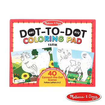 美國瑪莉莎 Melissa & Doug 大型兒童繪本, 點點著色本, 農場動物