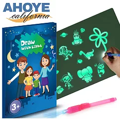 【Ahoye】夜光兒童繪畫板 (A3─可重複擦寫) 塗鴉板 手繪板 手寫板 畫本