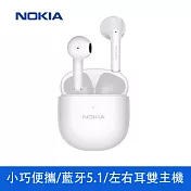 NOKIA 輕量化半入耳式 真無線藍牙耳機 E3110 白色
