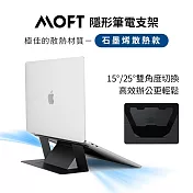 美國 MOFT 石墨烯散熱隱形筆電支架 11.5-16吋筆電適用 三色可選 經典黑