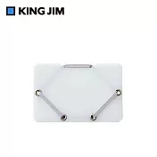 【KING JIM】CHEERS! 霓虹色卡片收納夾  白色 (CH2512T-WH)