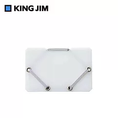 【KING JIM】CHEERS! 霓虹色卡片收納夾 白色 (CH2512T─WH)