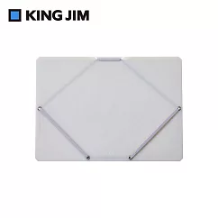 【KING JIM】CHEERS! 霓虹色文件收納夾 白色 (CH2582T─WH)