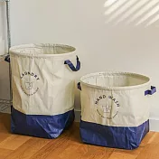 【韓國Dailylike】居家萬用洗衣籃收納袋2入(S&L)
