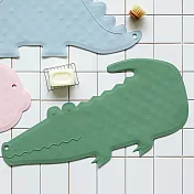 【韓國Dailylike】動物造型浴室浴缸吸盤防滑腳踏墊 ‧ 鱷魚