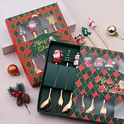 【Ma-Club】聖誕送禮佳品不鏽鋼勺子餐具禮盒   * (一盒四支)