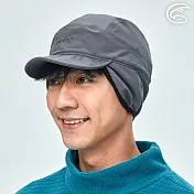 ADISI 輕量3L防水高透氣包耳帽 (內刷毛) AH22022 / 城市綠洲專賣(防水帽 護耳帽 三層布 3Layer 透氣) M 礦物灰