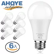 【Ahoye】12W 3000K暖光 LED燈泡 全電壓110V~265V (六入組)