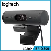 羅技 BRIO 500 網路攝影機 石墨灰