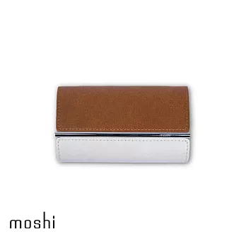 Moshi IonGo 10K Duo 雙向充電帶線行動電源（USB-C 及 lightning 雙充電線) 焦糖棕
