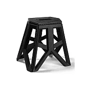【Xavagear】露營摺疊椅 烤肉釣魚休閒椅 高腳款 黑色