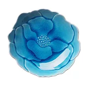 【日本Aito】瀨戶燒|花瓣陶瓷餐盤16cm ‧ 水藍
