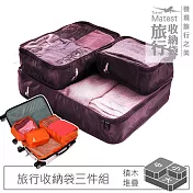 旅行玩家 旅行收納三件組(大+中+小) 葡萄紫