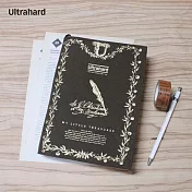 Ultrahard Bookplate 藏書票書衣系列 - 鵝毛筆(綠咖)