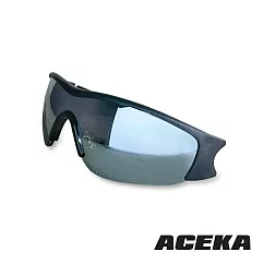 【ACEKA】全方位黑鑽鏡面運動眼鏡 (SHIELD 防護系列)